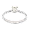 18ct White Gold 0.25ct Diamond Princess Cut Solitaire Ring