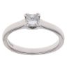18ct White Gold 0.47ct Princess Cut Diamond Solitaire Ring