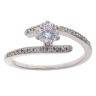 18ct White Gold 0.75ct Brilliant Cut Diamond Solitaire Twist Ring