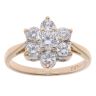 9ct Yellow Gold Cubic Zirconia Cluster Ring