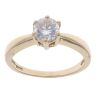 9ct Yellow Gold Cubic Zirconia Solitaire Ring