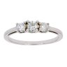 9ct White Gold 0.41ct Diamond Trilogy Ring by Anya Belle