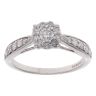 9ct White Gold 0.50ct Brilliant Cut Diamond Cluster Ring