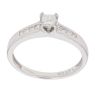 9ct White Gold 0.35ct Brilliant Cut Diamond Solitaire Ring