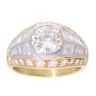18ct Yellow Gold 3.75ct Round Brilliant and Baguette Diamond Ring