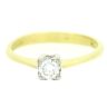 18ct Yellow Gold 0.25cts Diamond Solitaire Ring