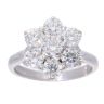 18ct White Gold 1.96ct Diamond Cluster Ring