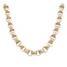 9ct Yellow Gold Patterned and Plain Belcher Chain 28"