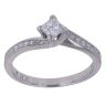 18ct White Gold 0.40ct Princess Cut Diamond Solitaire Ring