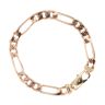 9ct Yellow Gold Figaro Bracelet 9"