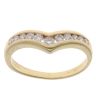 18ct Yellow Gold 0.33ct Diamond Wishbone Ring