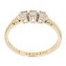 18ct Yellow Gold 0.30ct Brilliant Cut Diamond Trilogy Ring