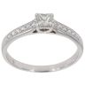 18ct White Gold 0.35ct Princess Cut Diamond Solitaire Ring