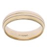 18ct Yellow and White Gold Patterned Wedding Band 5.97mm