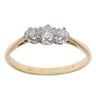 18ct Yellow Gold 0.30ct Diamond Trilogy Ring