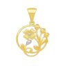 22ct Yellow Gold Floral design pendant