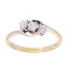18ct Yellow Gold 0.35ct Diamond Trilogy Ring