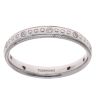 18ct White Gold 0.10ct Brilliant Cut Diamond 3mm Wedding Band