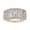 9ct Yellow Gold 1.00ct Diamond Cluster Ring