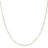 9ct Yellow and White Gold Diamond Cut Figaro Chain 20"