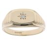 9ct Yellow Gold 0.07ct Diamond Signet Ring