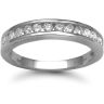 9 Carat White Gold 50pts Channel Set Half Eternity Ring