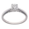 9ct White Gold 0.50ct Brilliant Cut Diamond Solitaire Ring