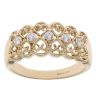 14ct Yellow Gold Cubic Zirconia Patterned Fancy Ring