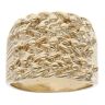 9ct Yellow Gold Five Row Keeper Ring
