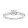 18ct White Gold 0.75ct Asscher Cut Diamond Solitaire Ring