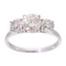 18ct White Gold 2.00ct Diamond Trilogy Ring