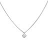 18ct White Gold 0.65ct Brilliant Cut Diamond Solitaire Pendant and Chain 18"