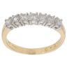 18ct Yellow Gold 0.50ct Brilliant Cut Diamond Half Eternity Ring