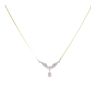 9ct Yellow Gold 0.10ct Diamond Pendant And Chain 16"