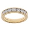 18ct Yellow Gold 0.76ct Half Eternity Ring