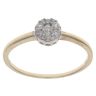 9ct Yellow Gold 0.25ct Brilliant Cut Diamond Cluster Ring