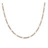 9ct Yellow Gold Fancy Figaro Style Chain 18"