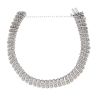 9ct White Gold 5.00ct Brilliant Cut Diamond Bracelet 7"