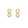 22ct Yellow Gold Infinity Studs Earrings