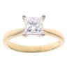 18ct Yellow Gold 1.00ct Princess Cut Diamond Solitaire Ring
