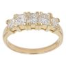 18ct Yellow Gold 1.50ct Princess Cut Diamond Five Stone Ring