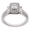 Vera Wang 18ct White Gold 0.95ct Diamond Cluster Ring