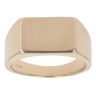 9ct Yellow Gold Plain Rectangular Signet Ring