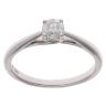 9ct White Gold 0.25ct Brilliant Cut Diamond Solitaire Ring