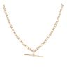 9ct Yellow Gold Albert And T-Bar Chain 18"