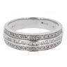 9ct White Gold 0.34ct Diamond 3 Row Ring by Anya Belle
