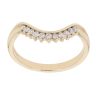 9ct Yellow Gold 0.20ct Brilliant Cut Diamond Wishbone Ring