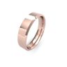 9ct Rose Gold 5mm Soft Chamfered Edge Wedding Band