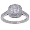 Platinum 1.30ct Diamond Solitaire Halo Ring
