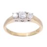 18ct Yellow Gold 0.43ct Diamond Trilogy Ring